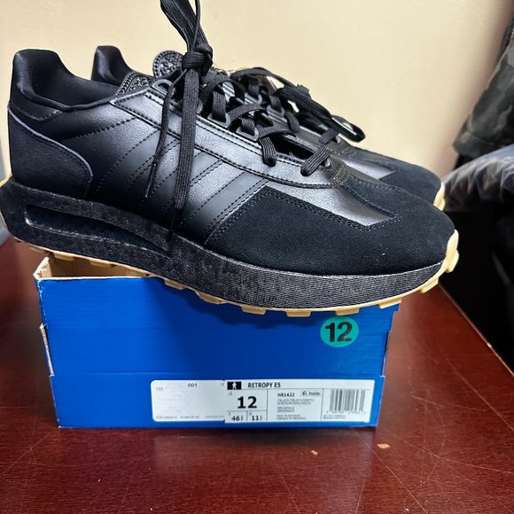 adidas Originals | Shoes | Adidas Mens Black Retropy E5 Hr422 Lace Up  Athletic Running Shoes Size Us 12 | Poshmark